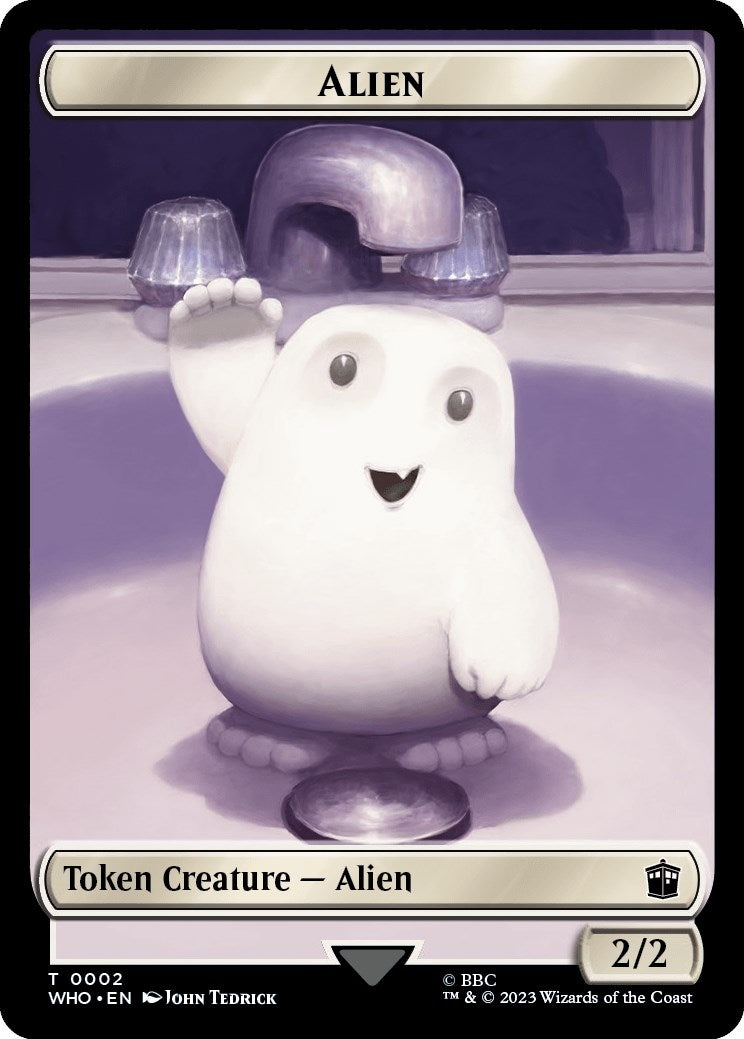 Image for Alien // Cyberman Double-Sided Token (2 // 24) (WHO) - Magic: The Gathering