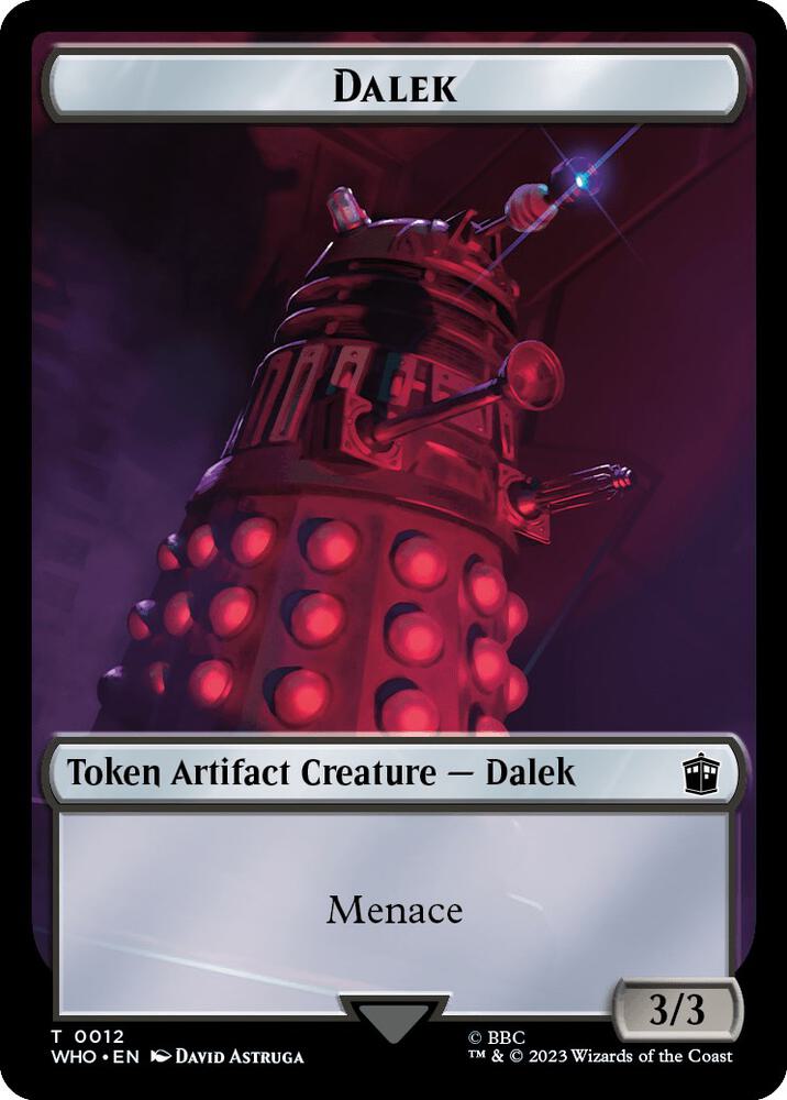 Dalek // Beast Double-Sided Token (12 // 17) (WHO)