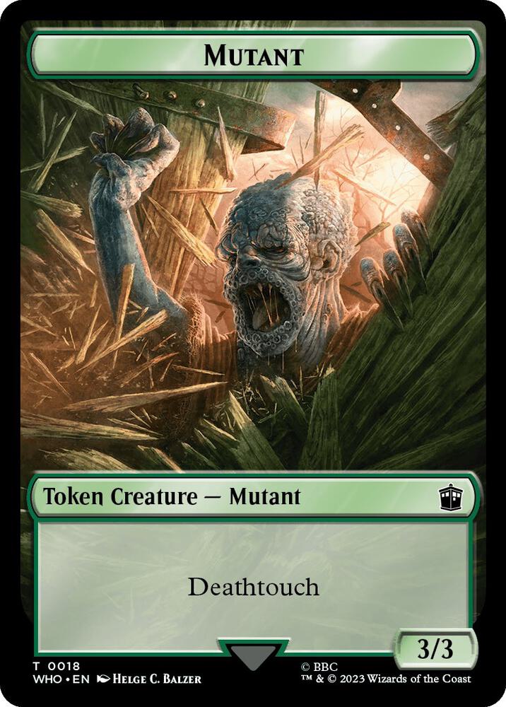 Mutant // Alien Insect Double-Sided Token (18 // 19) (WHO)