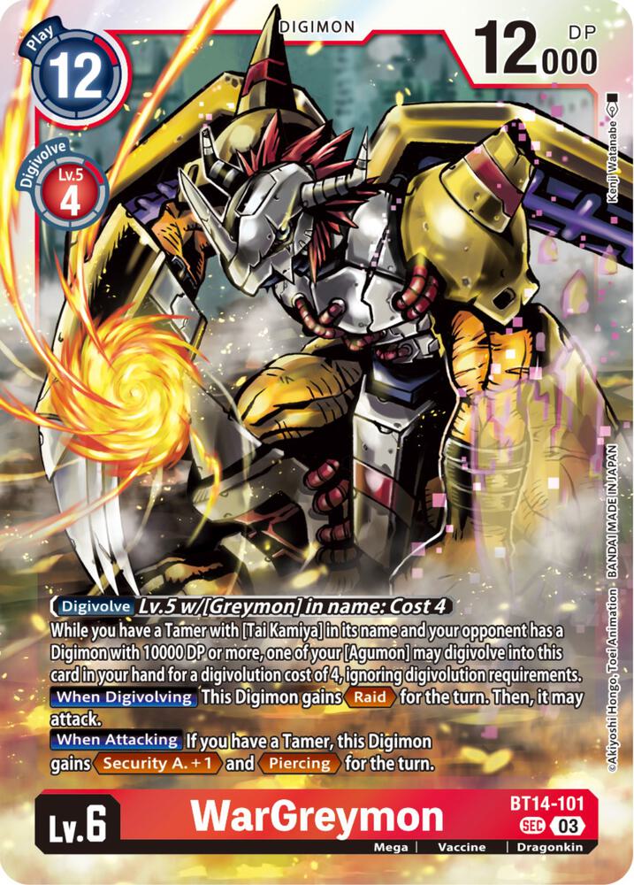 WarGreymon (BT14-101 SEC) (BT-14)