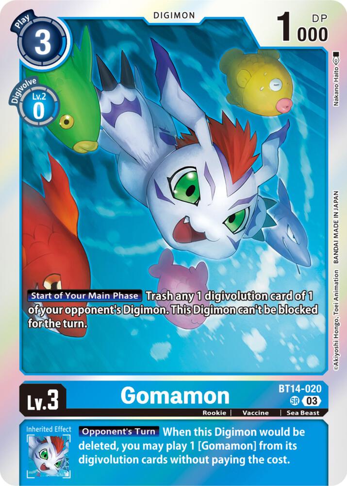 Gomamon (BT14-020 SR) (BT-14)
