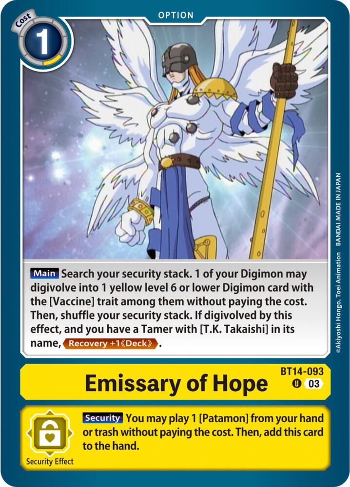 Emissary of Hope (BT14-093 U) (BT-14)