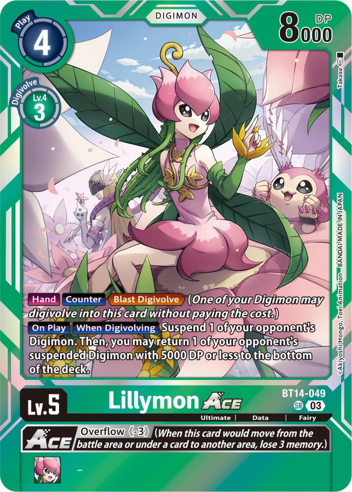 Lillymon ACE (BT14-049 SR) (BT-14)