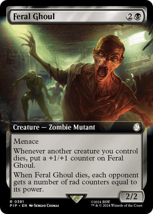 Image for Feral Ghoul (Extended Art) (381) (PIP) - Magic: The Gathering