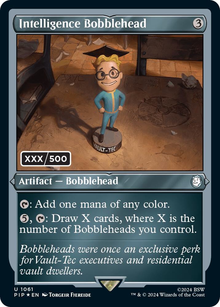 Intelligence Bobblehead (Serial Numbered) (1061) (PIP)