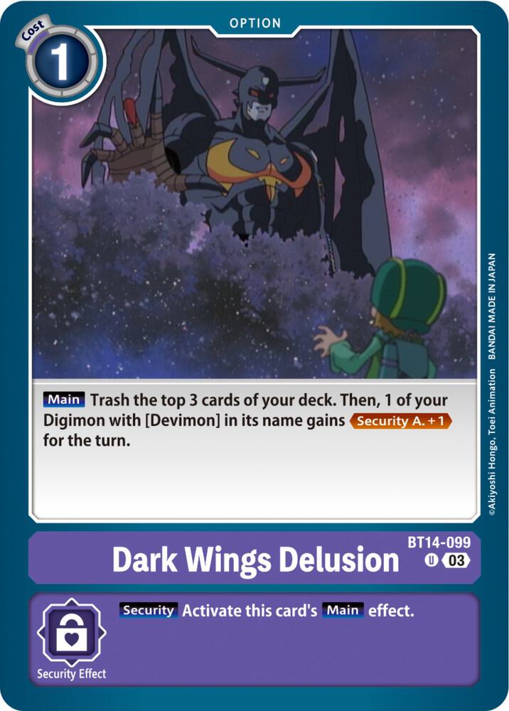 Dark Wings Delusion (BT14-099 U) (BT-14)