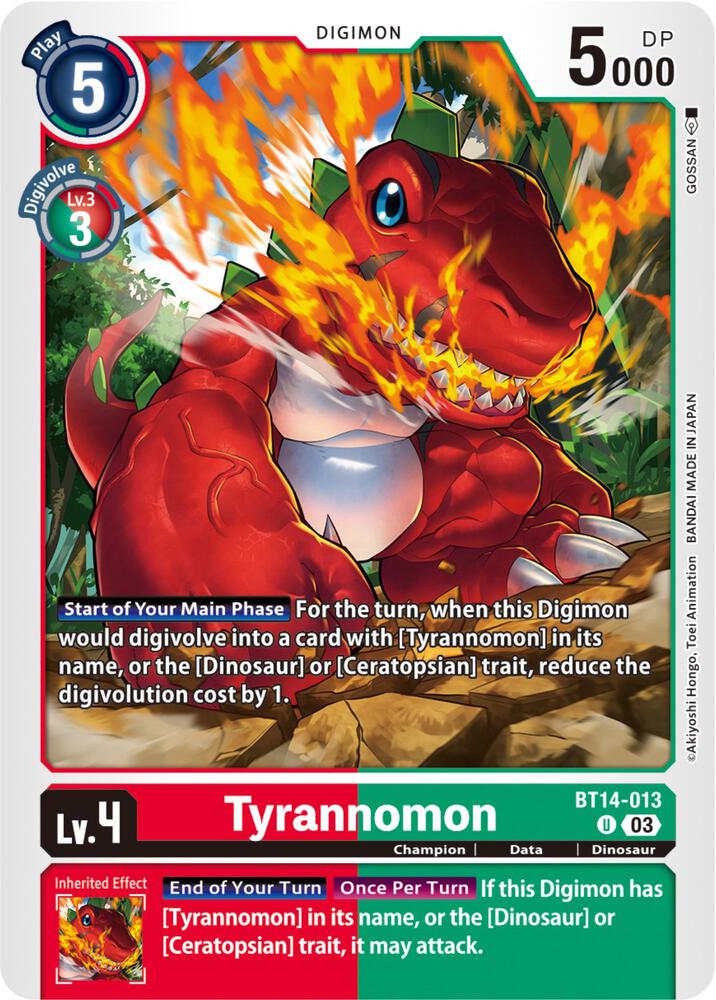 Tyrannomon (BT14-013 U) (BT-14)