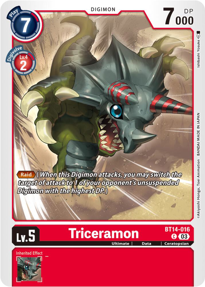 Triceramon (BT14-016 C) (BT-14)