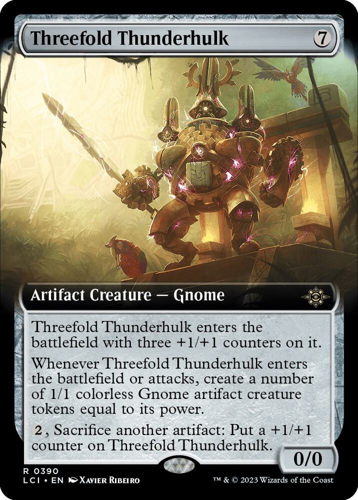 Threefold Thunderhulk (Extended Art) (390) (LCI)