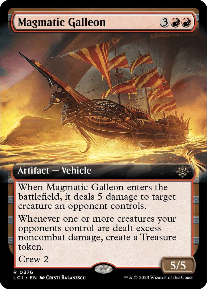 Magmatic Galleon (Extended Art) (376) (LCI)