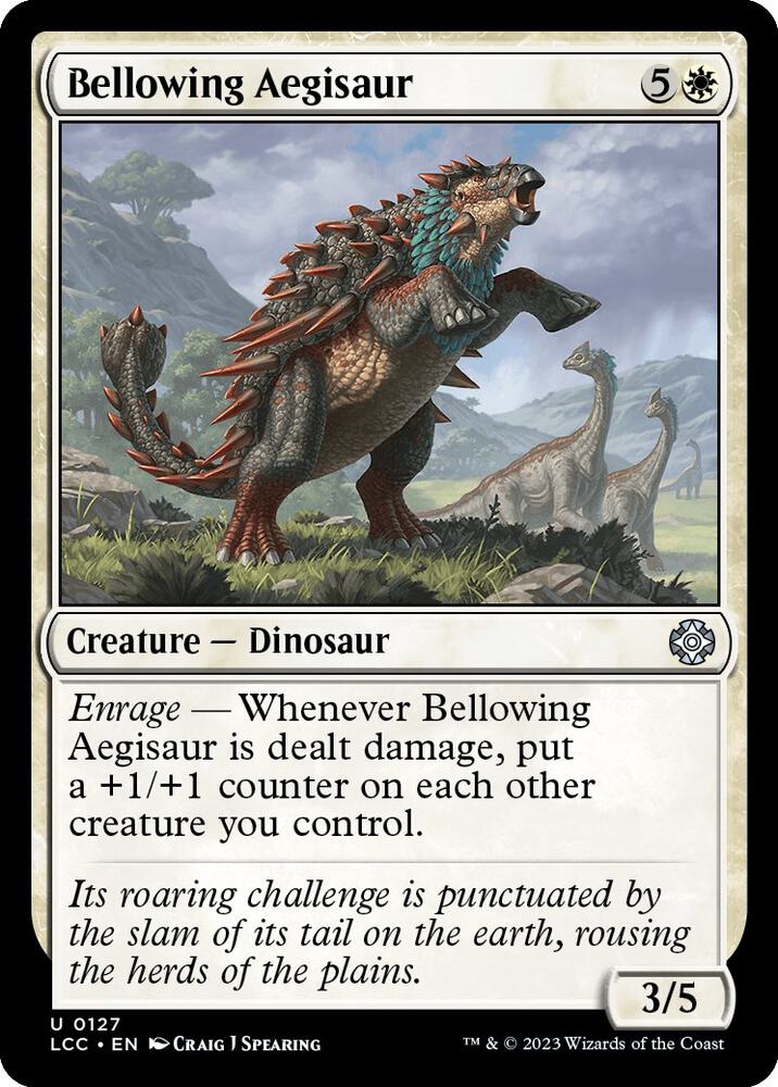 Bellowing Aegisaur (127) (LCC)