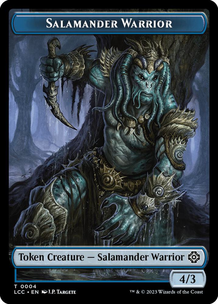 Salamander Warrior // Treasure Double-Sided Token (4 // 18) (LCC)