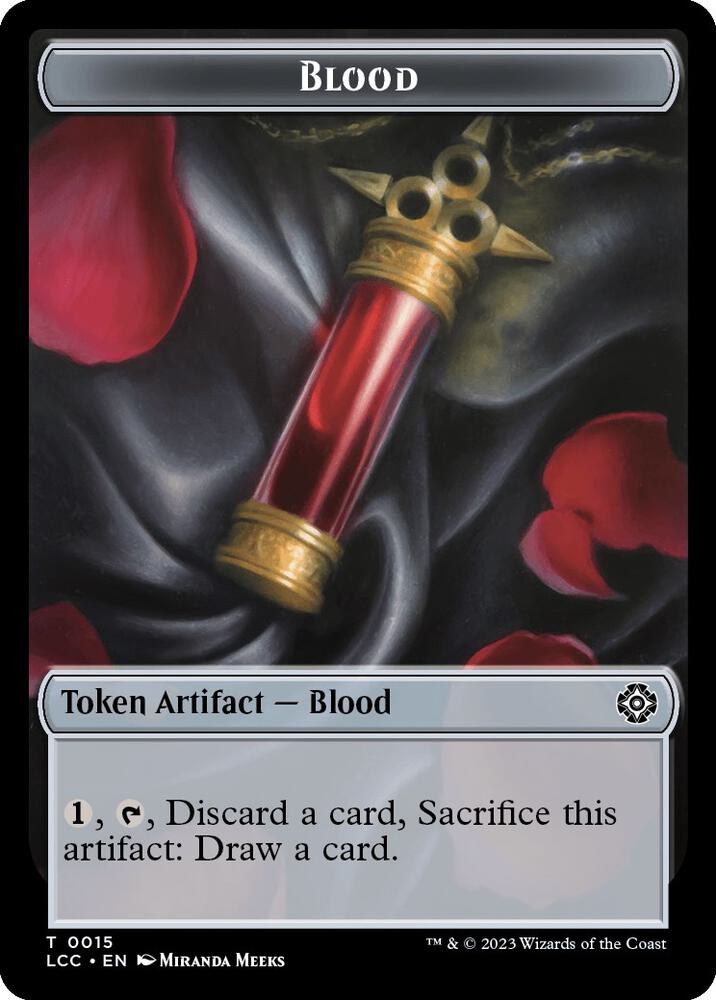 Blood // Vampire (0004) Double-Sided Token (15 // 4) (LCC)