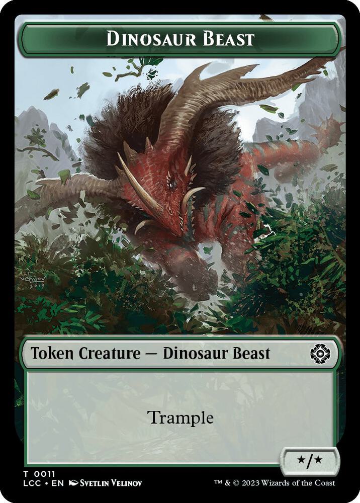 Dinosaur Beast // Dinosaur Double-Sided Token (11 // 10) (LCC)