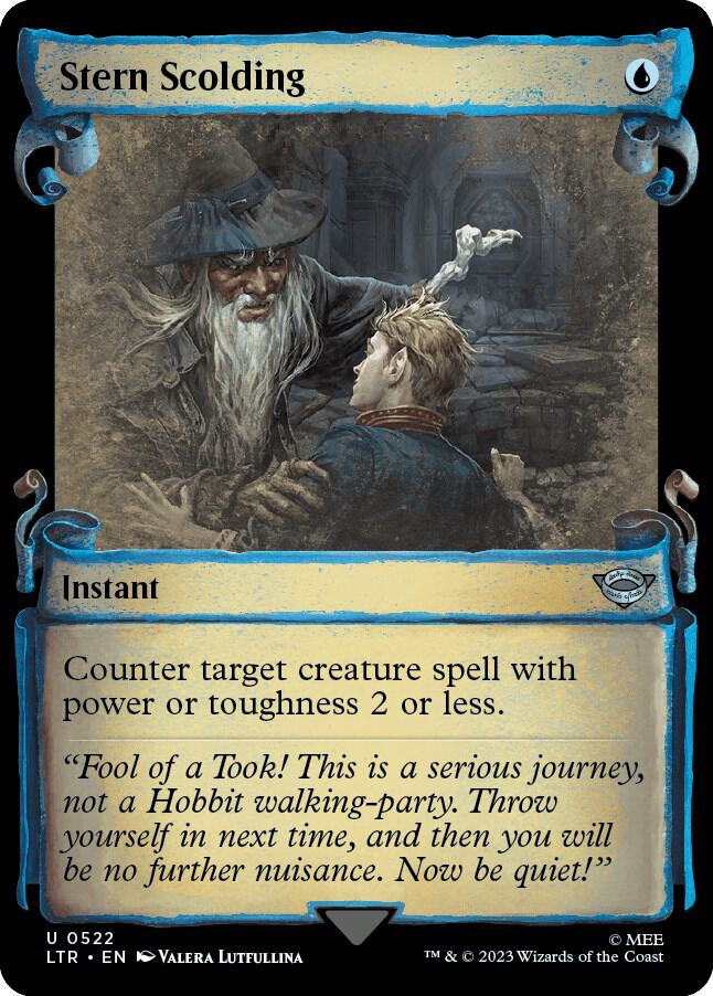 Stern Scolding (Showcase Scrolls) (522) (LTR)