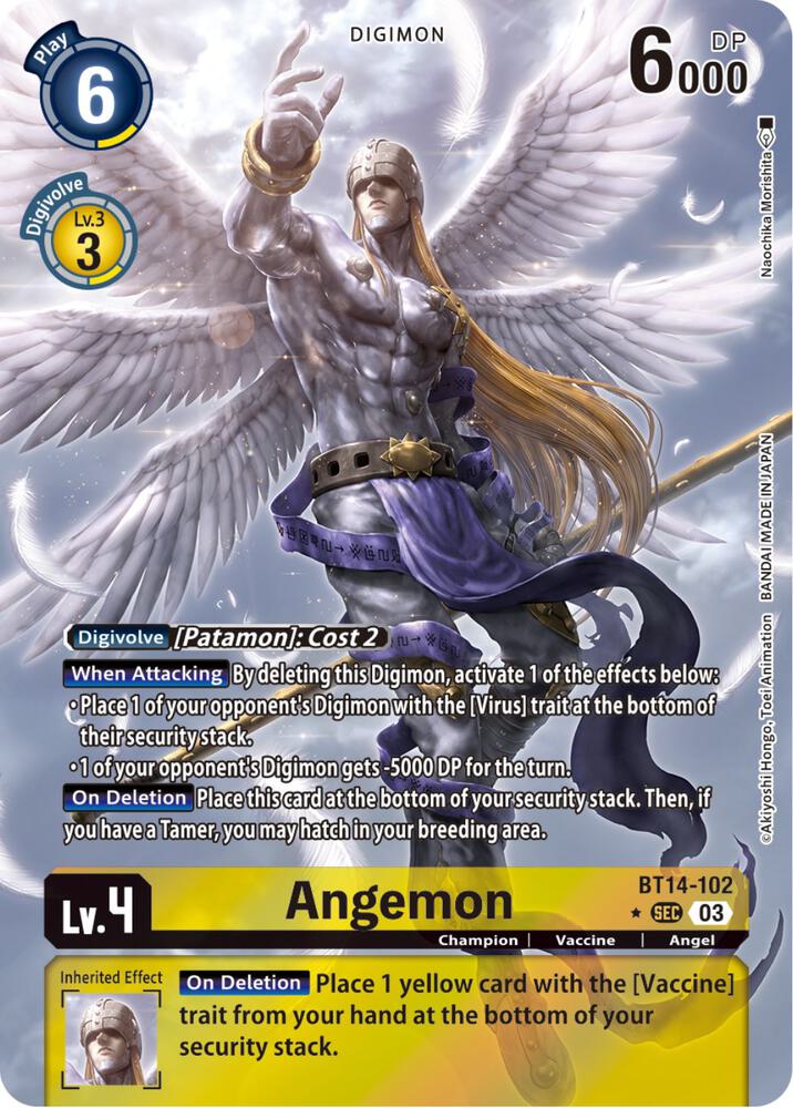 Angemon (Alternate Art) (BT14-102 SEC) (BT-14)