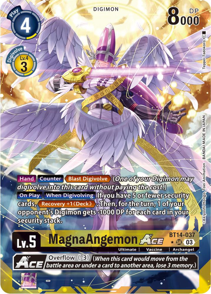 MagnaAngemon ACE (Alternate Art) (BT14-037 SR) (BT-14)