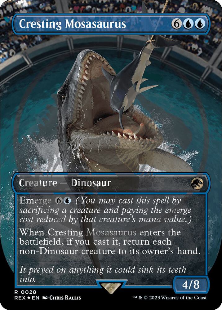 Cresting Mosasaurus (Borderless) (Emblem) (28) (REX)