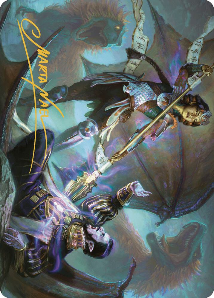 Huatli's Final Strike Art Card (Gold-Stamped Signature) (28) (ASLCI)