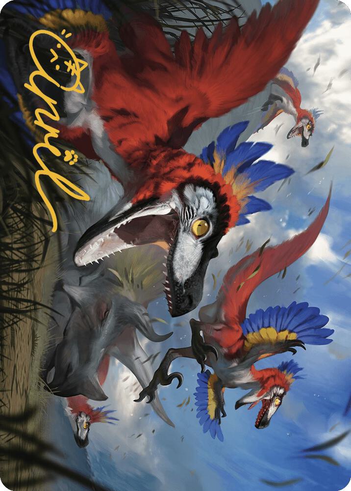 Wrathful Raptors Art Card (Gold-Stamped Signature) (77) (ASLCI)