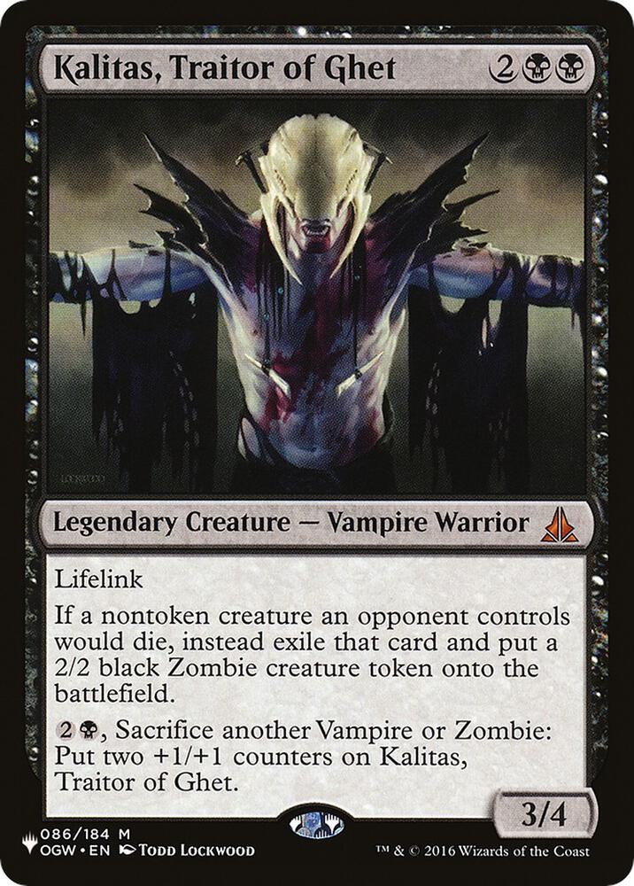 Kalitas, Traitor of Ghet (086/184) (LIST)