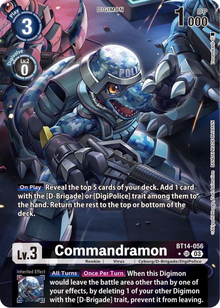 Commandramon (Alternate Art) (BT14-056 SR) (BT-14)