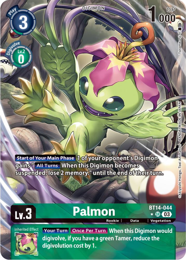 Palmon (Alternate Art) (BT14-044 SR) (BT-14)