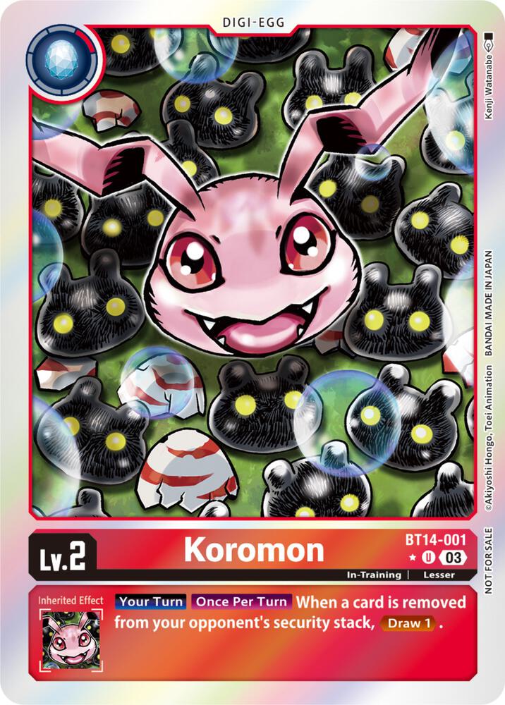 Koromon (Blast Ace Box Promotion Pack) (BT14-001 U) (BT-14)