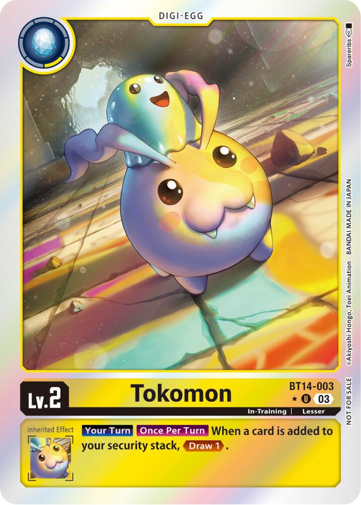 Tokomon (Blast Ace Box Promotion Pack) (BT14-003 U) (BT-14)