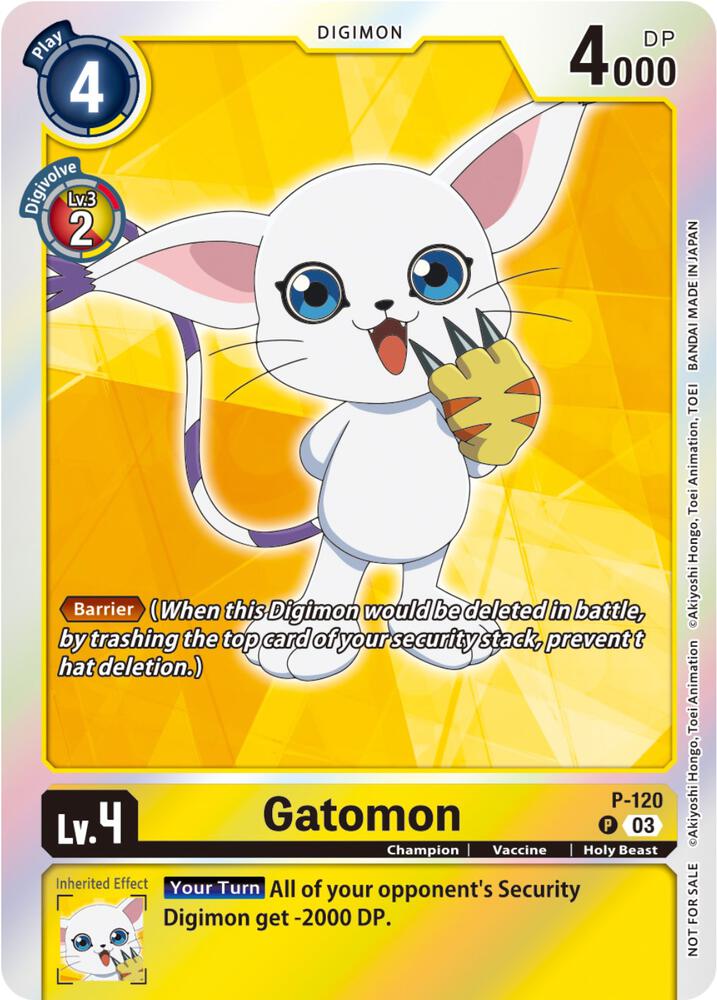 Gatomon - P-120 (Tamer Party Pack -The Beginning- Ver. 2.0) (P-120 P) (D-PR)