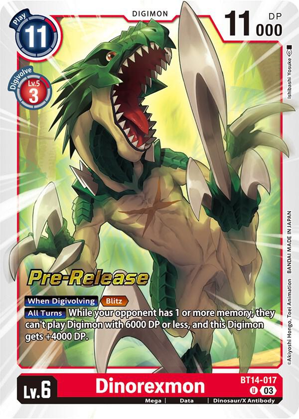 Dinorexmon (BT14-017 U) (BT-14_PR)