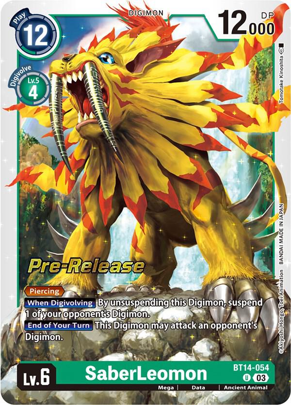 SaberLeomon (BT14-054 U) (BT-14_PR)