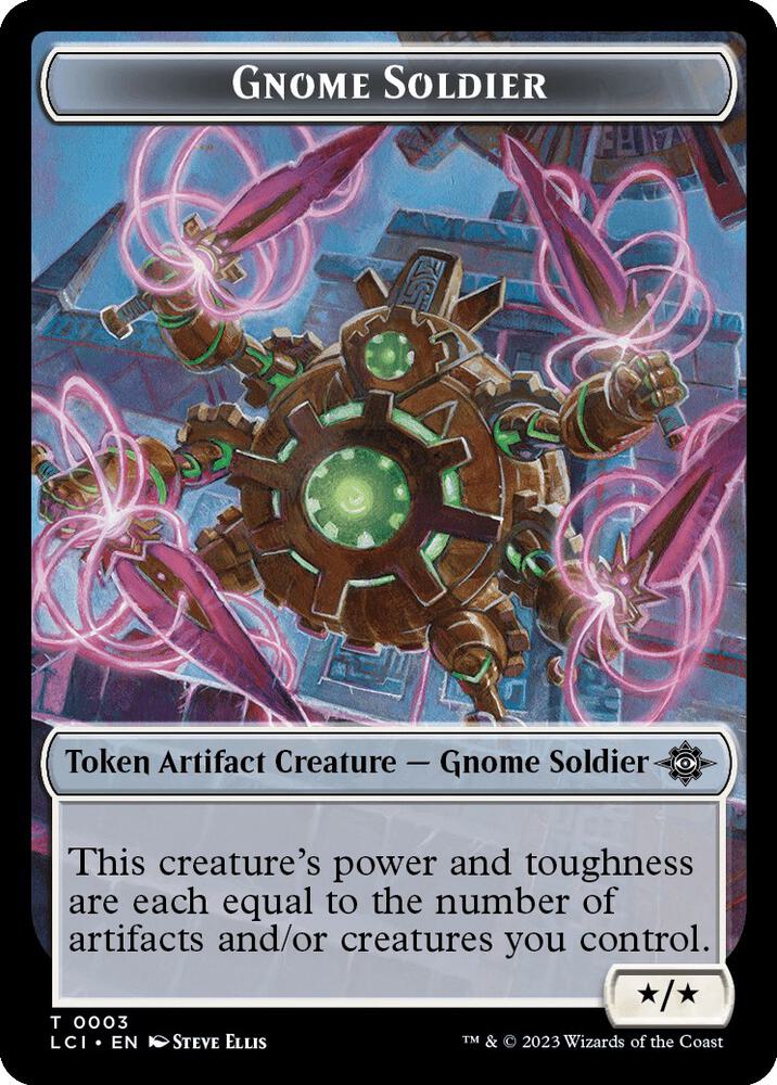Gnome Soldier Token (3) (LCI)