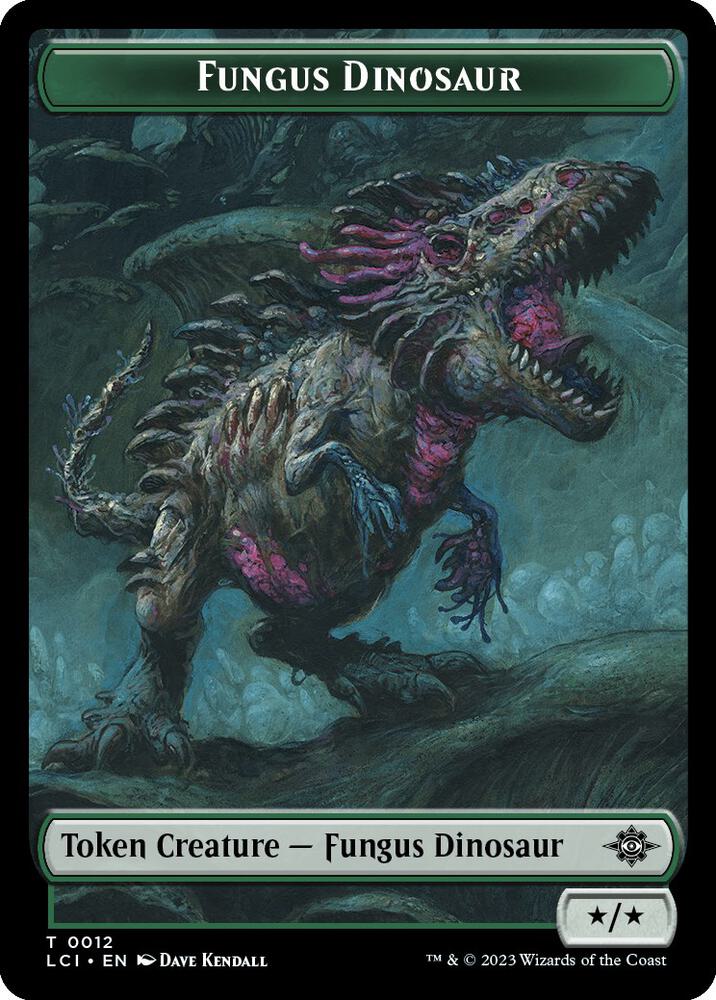 Fungus Dinosaur // Skeleton Pirate Double-Sided Token (12 // 8) (LCI)