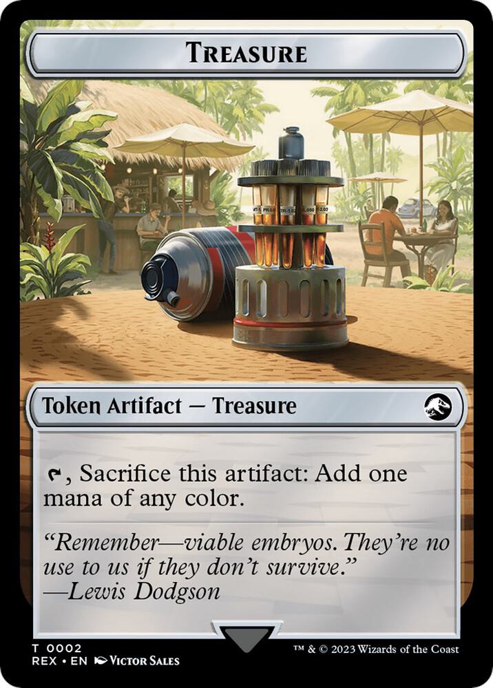 Treasure (0002) // Skeleton Pirate Double-Sided Token (2 // 8) (REX)