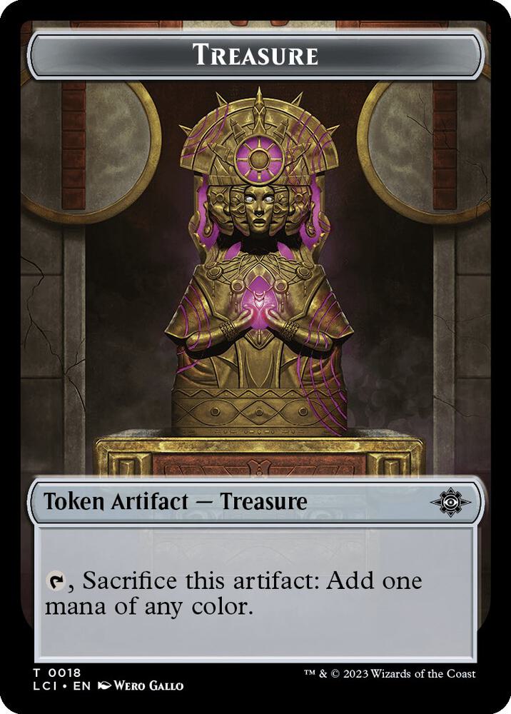 Treasure (0018) // Fungus Double-Sided Token (18 // 7) (LCI)