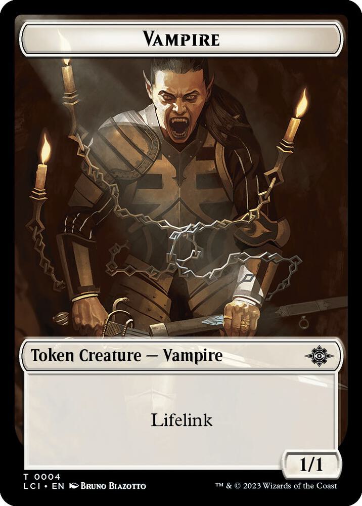 Vampire // Skeleton Pirate Double-Sided Token (4 // 8) (LCI)