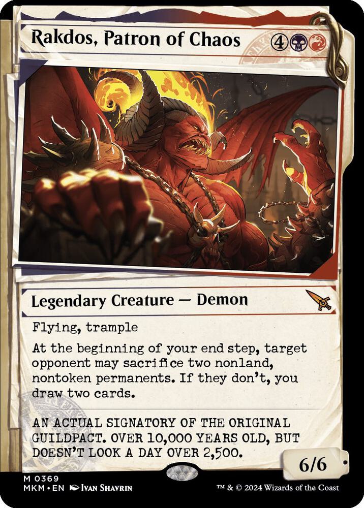 Rakdos, Patron of Chaos (Showcase) (0369) (369) (MKM)