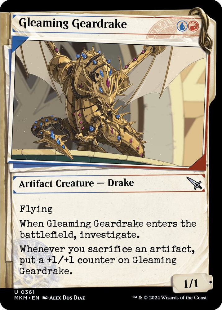 Gleaming Geardrake (Showcase) (361) (MKM)