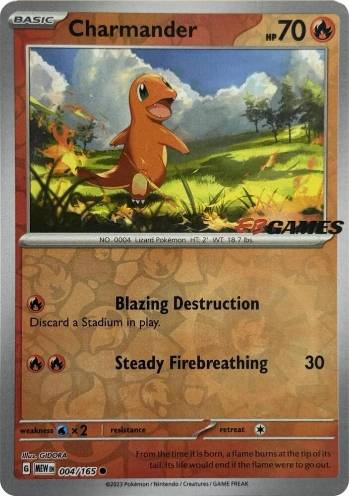 Charmander - 004/165 (EBGames Exclusive) (004/165) (MCAP)