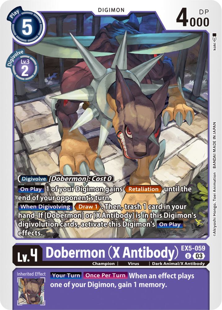 Dobermon (X Antibody) (EX5-059 U) (EX-05)