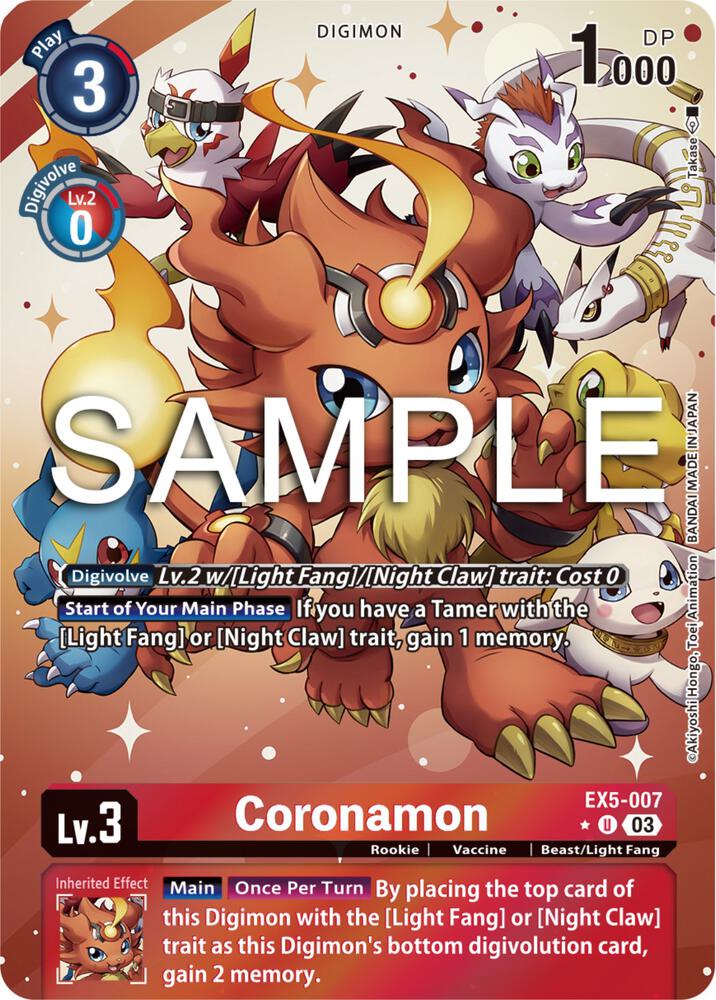 Coronamon (Alternate Art) (EX5-007 U) (EX-05)