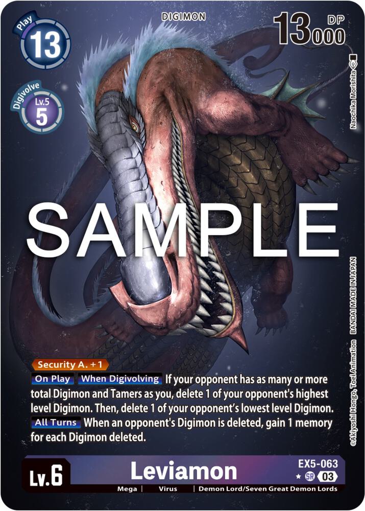 Leviamon (Alternate Art) (EX5-063 SR) (EX-05)