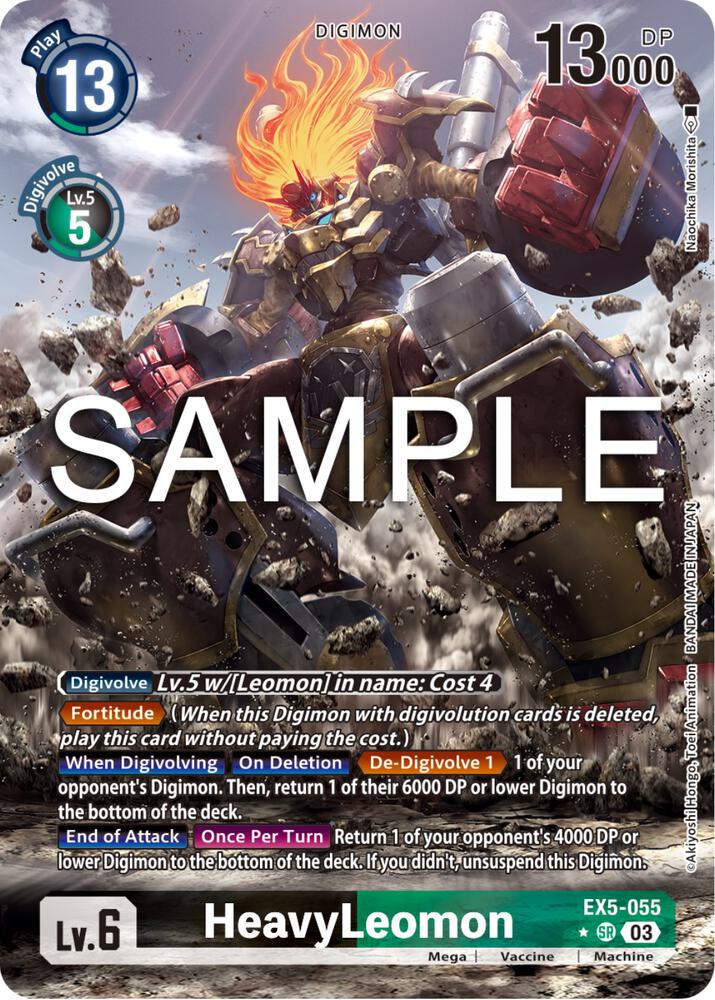 HeavyLeomon (Alternate Art) (EX5-055 SR) (EX-05)