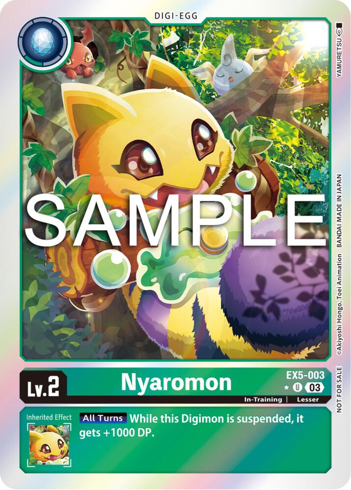Nyaromon (Animal Colosseum Box Promotion Pack) (EX5-003 U) (EX-05)