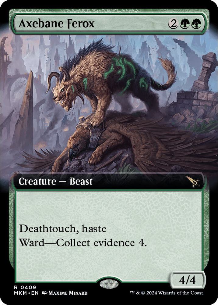 Axebane Ferox (Extended Art) (409) (MKM)