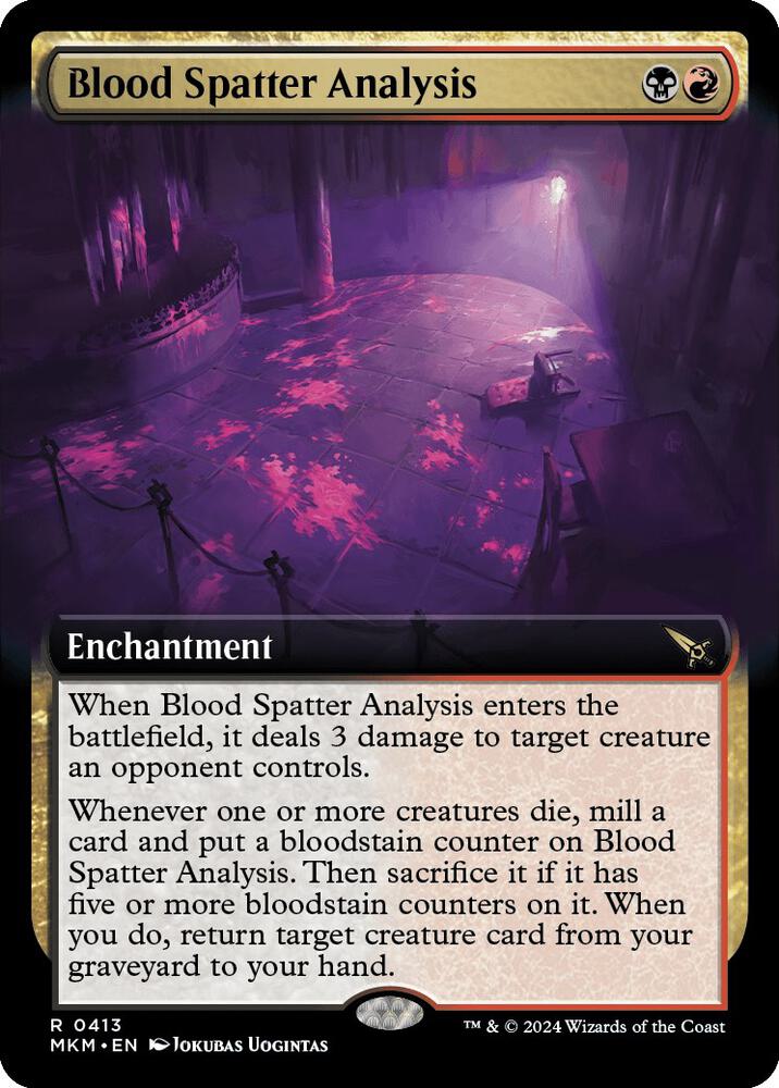 Blood Spatter Analysis (Extended Art) (413) (MKM)