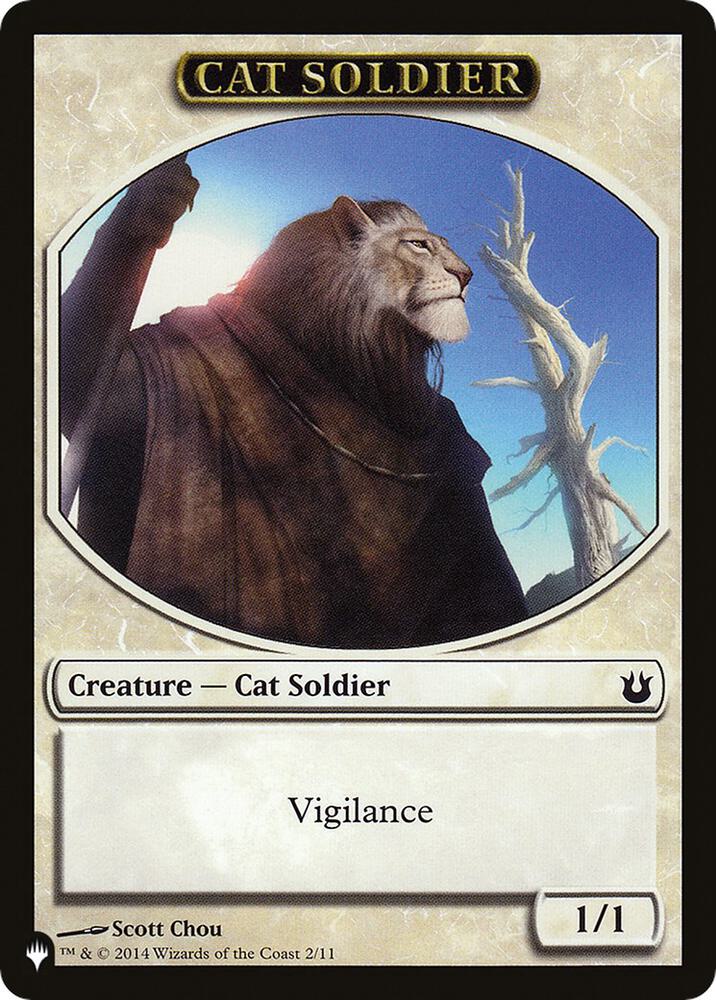Cat Soldier // Warrior Double-Sided Token (2 // 17) (LIST)