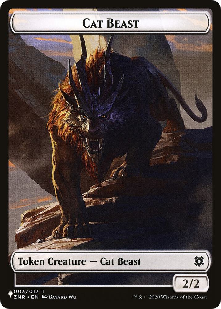 Cat Beast // Rat Double-Sided Token (3 // 3) (LIST)