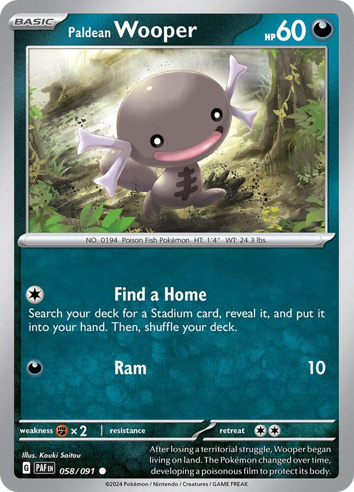 Paldean Wooper - 058/091 (058/091) (PAF)